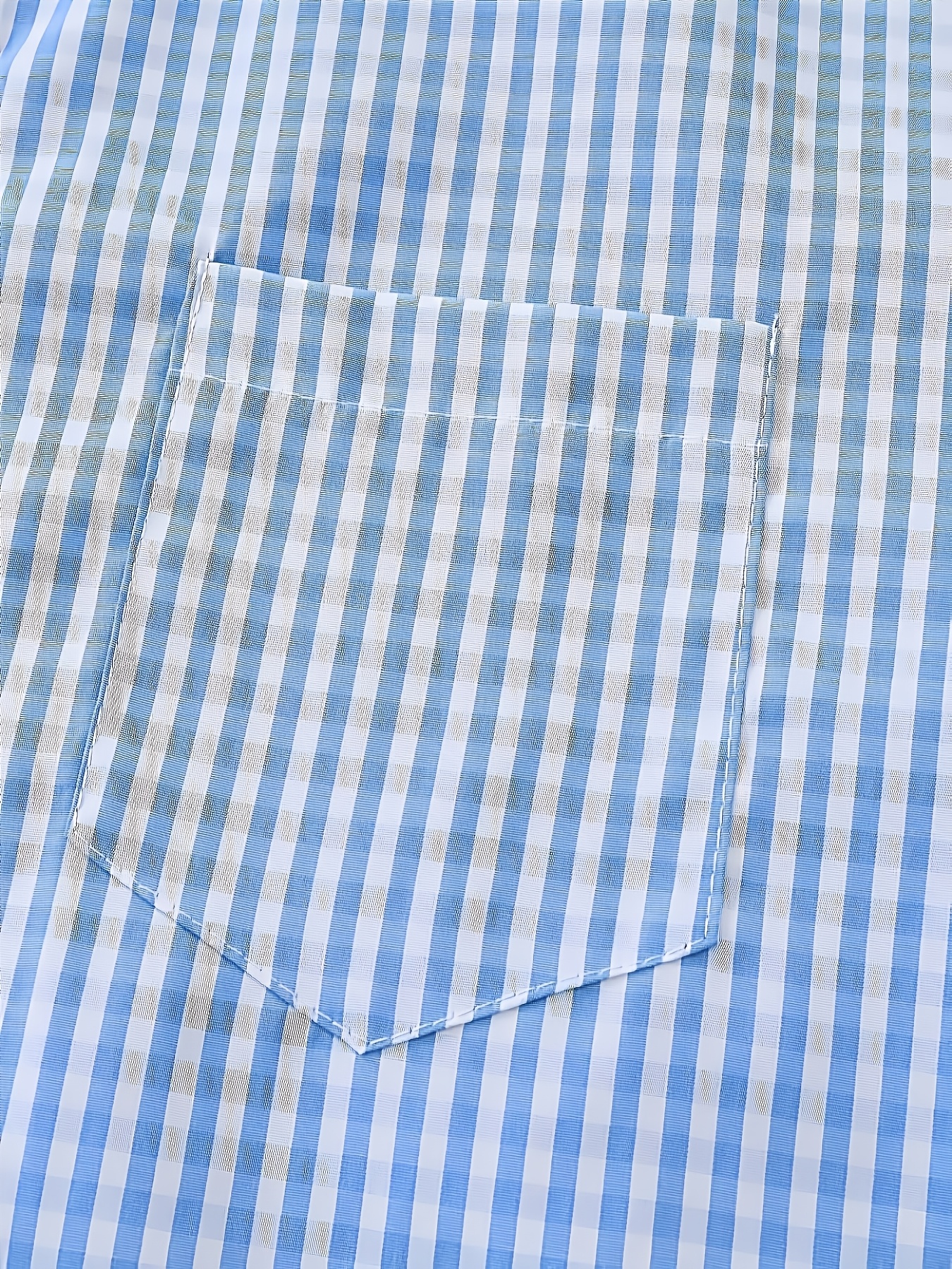 Striped Short Sleeve Button-Up Shirt