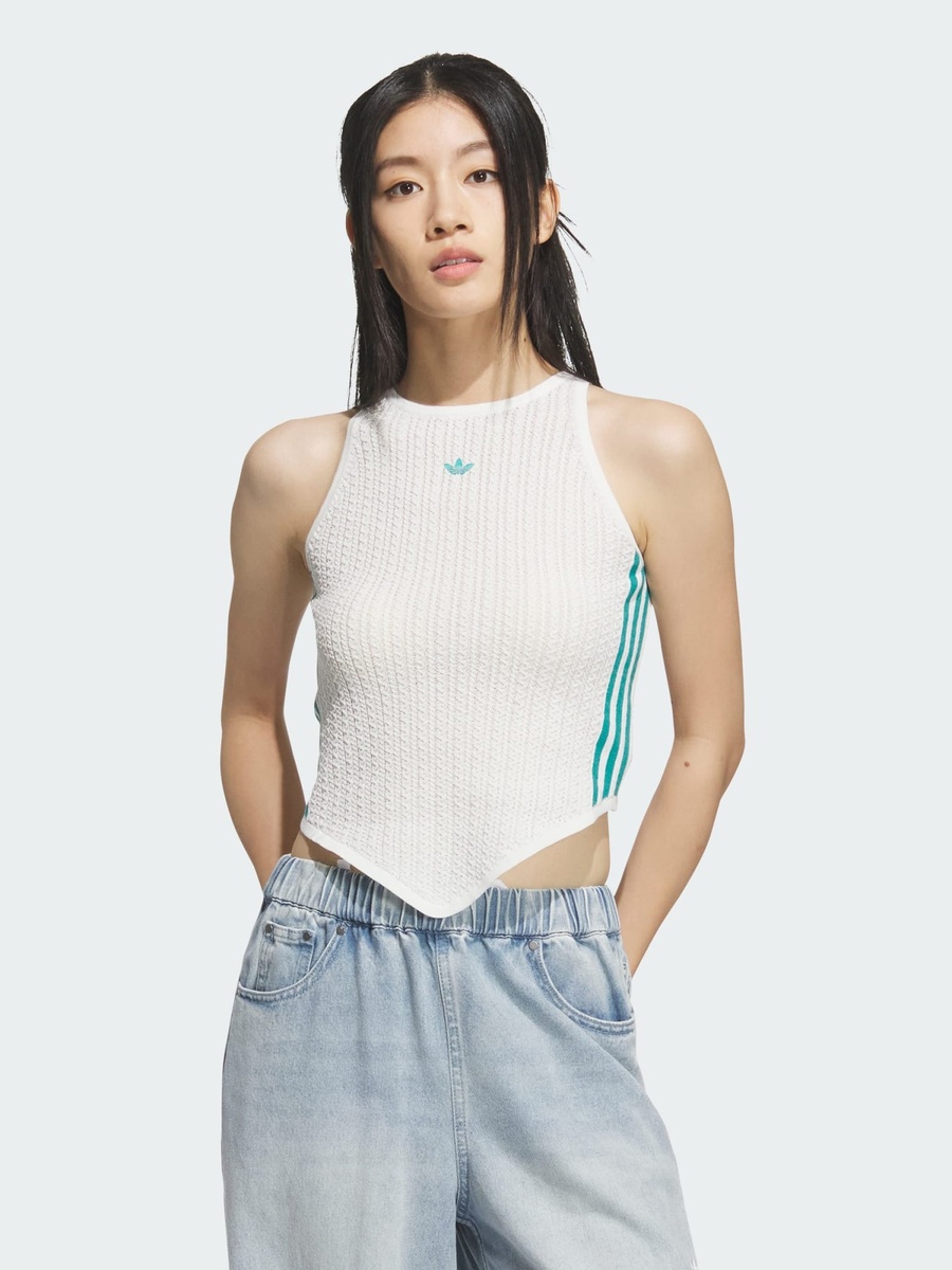New CN 3-Stripes Crop Tank Top