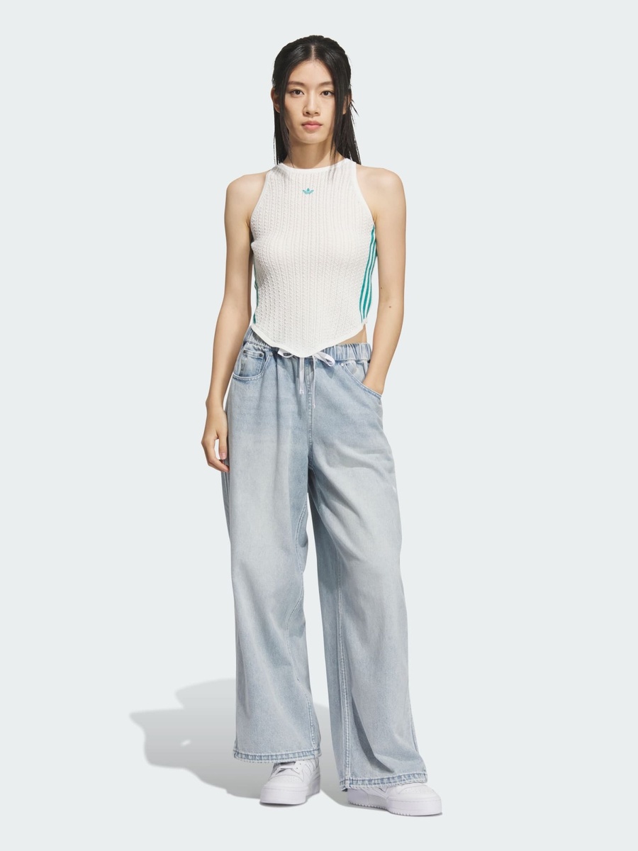 New CN 3-Stripes Crop Tank Top