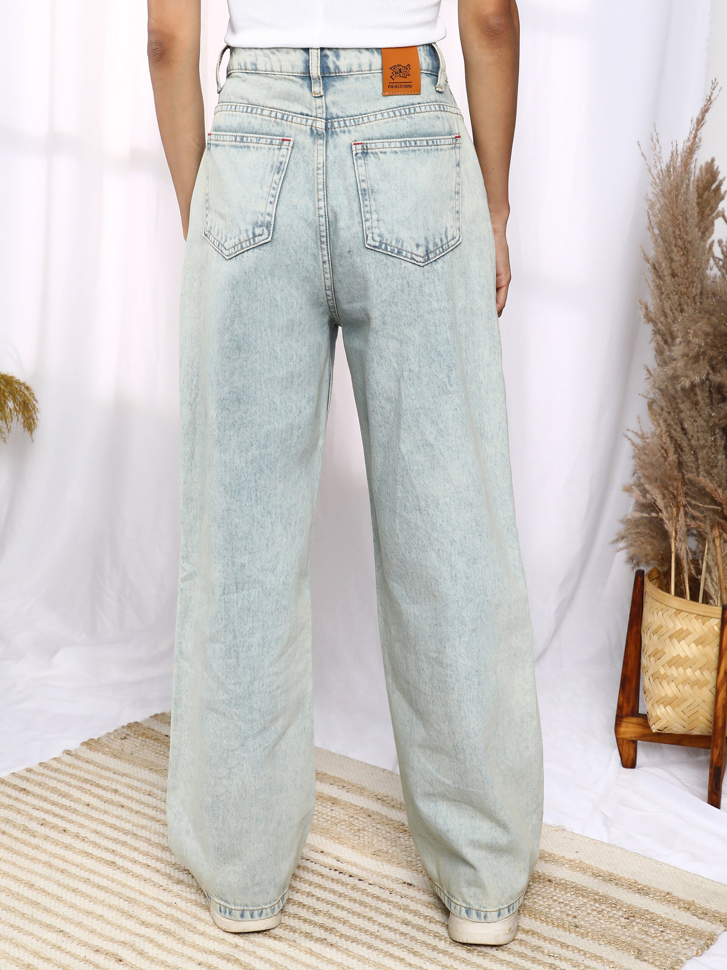 Light Blue Ombre-Wash Jeans