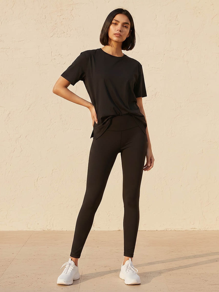 2-Way Stretch Boxy T-Shirt