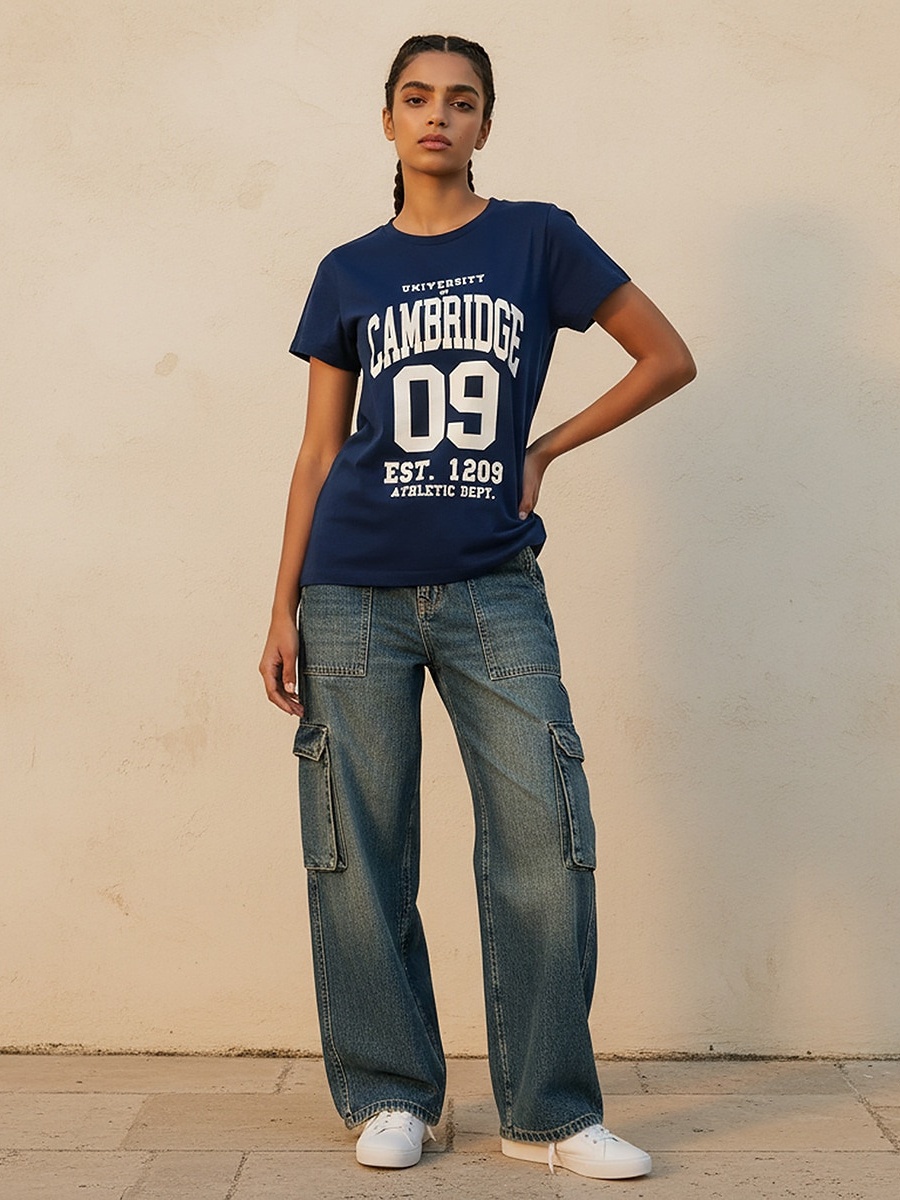 Cambridge Regular Fit Cotton T-Shirt