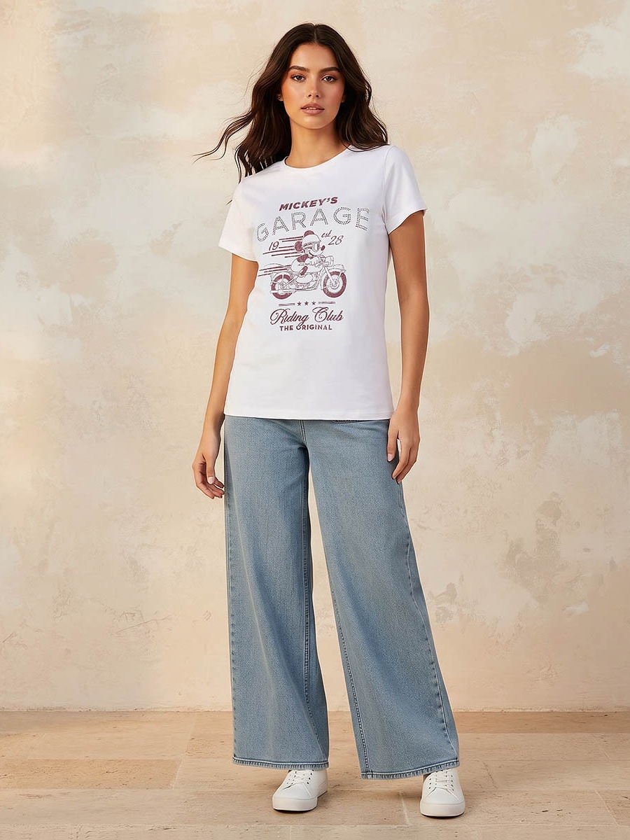 Mickey Mouse Regular Fit Cotton T-Shirt