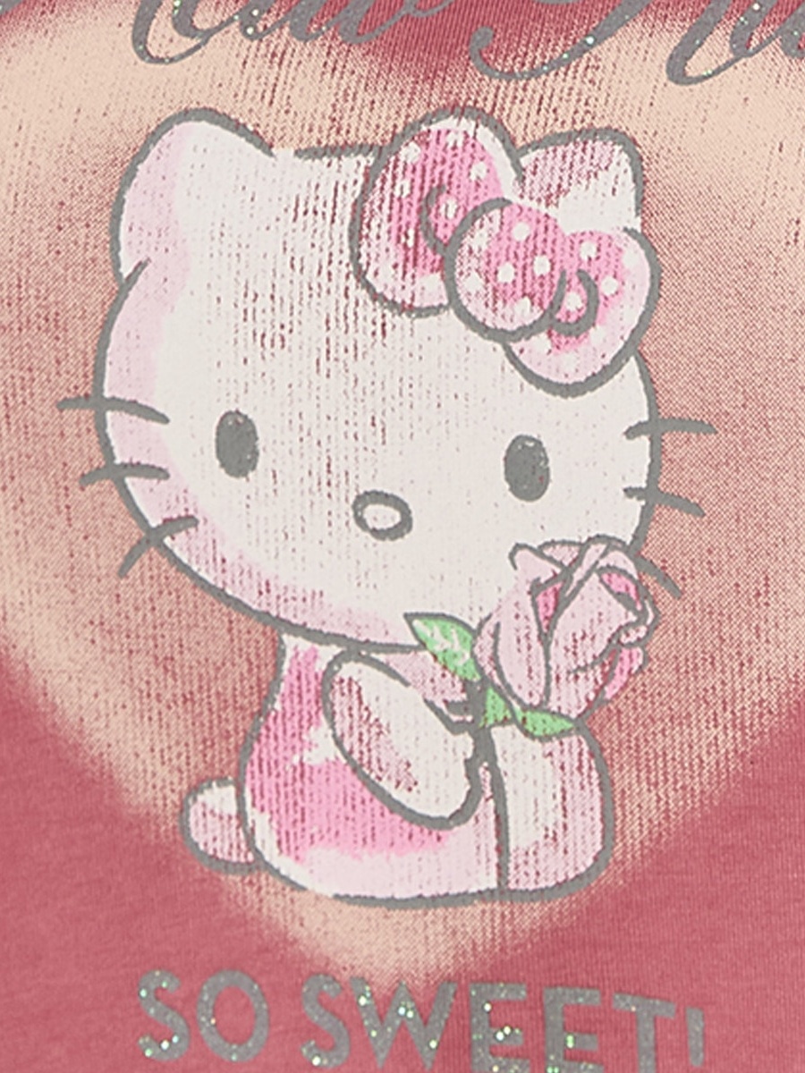 Hello Kitty Cotton T-Shirt with Crew Neck