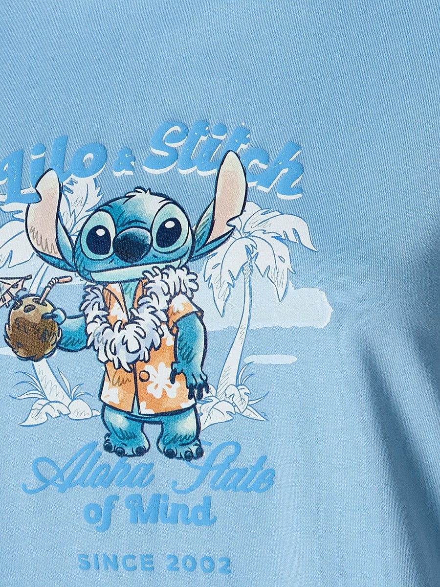 Stitch Regular Fit Cotton T-Shirt