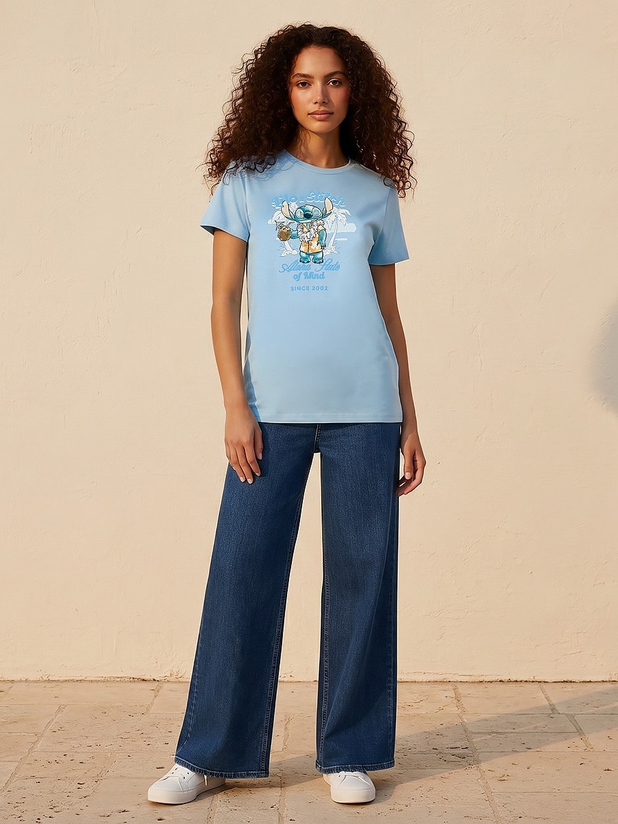 Stitch Regular Fit Cotton T-Shirt
