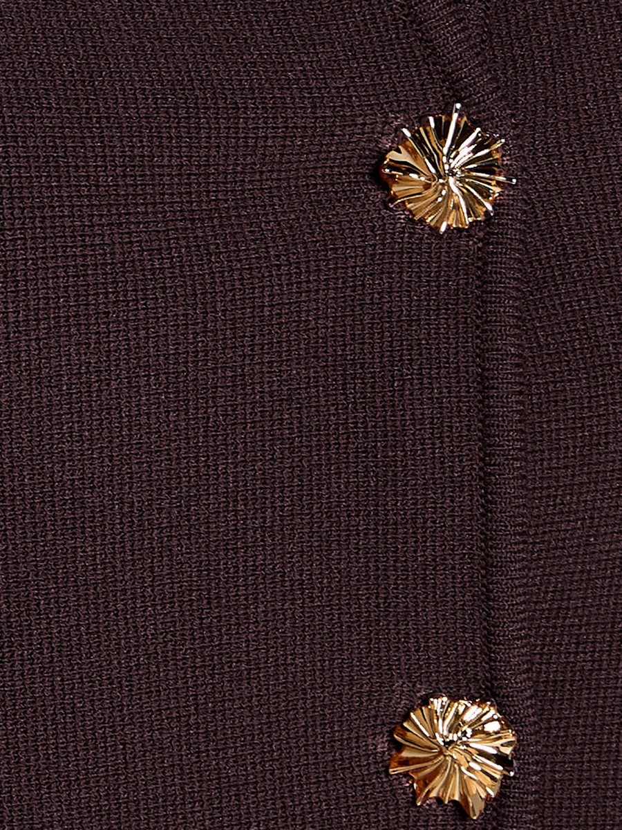 Peplum Top with Buttoned Placket