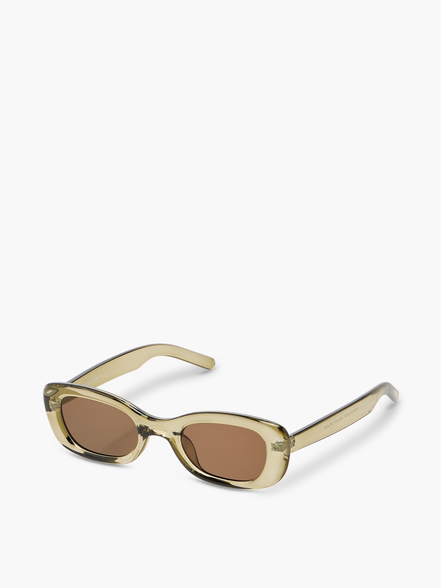 Rectangle Sunglasses with UV Protection Brown Lens
