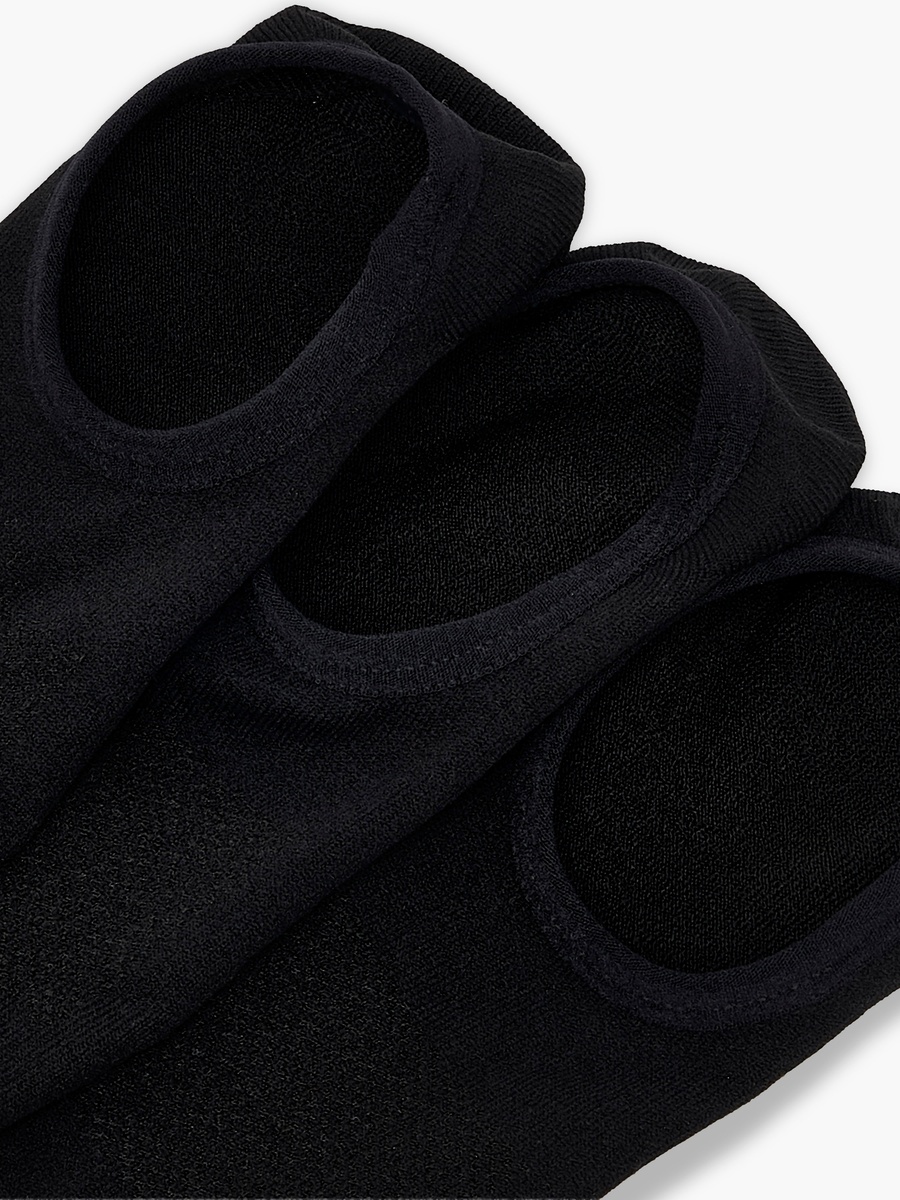 Pack of 3 No Show Microfibre Socks