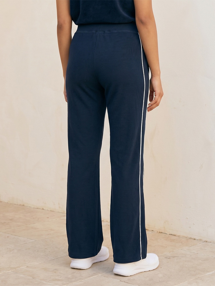 2 Way Stretch Ribbed Wide Leg Pants
