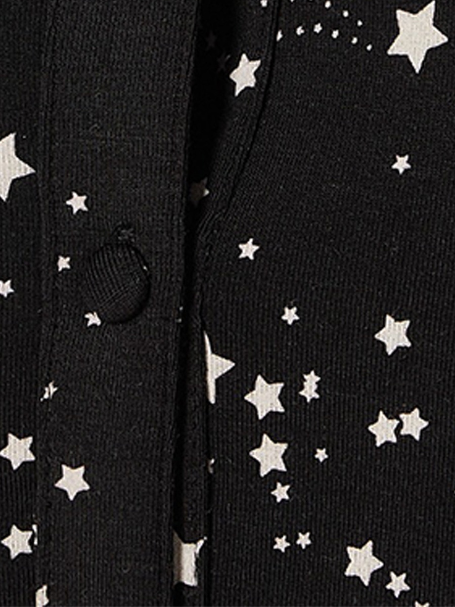 Pyjama Set with Printed Button-Down Shirt and Trousers
