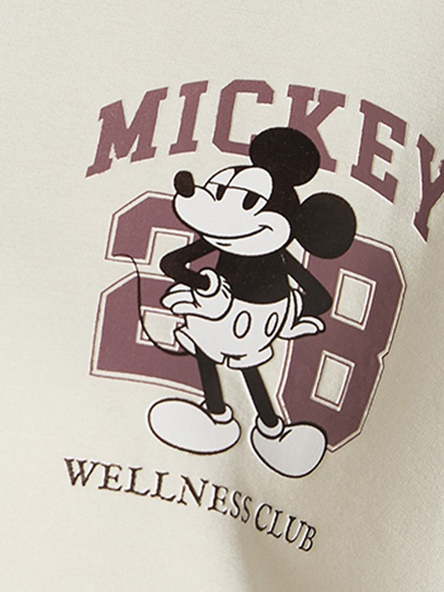 Mickey Mouse Print Sweatshirt and Pyjama Set
