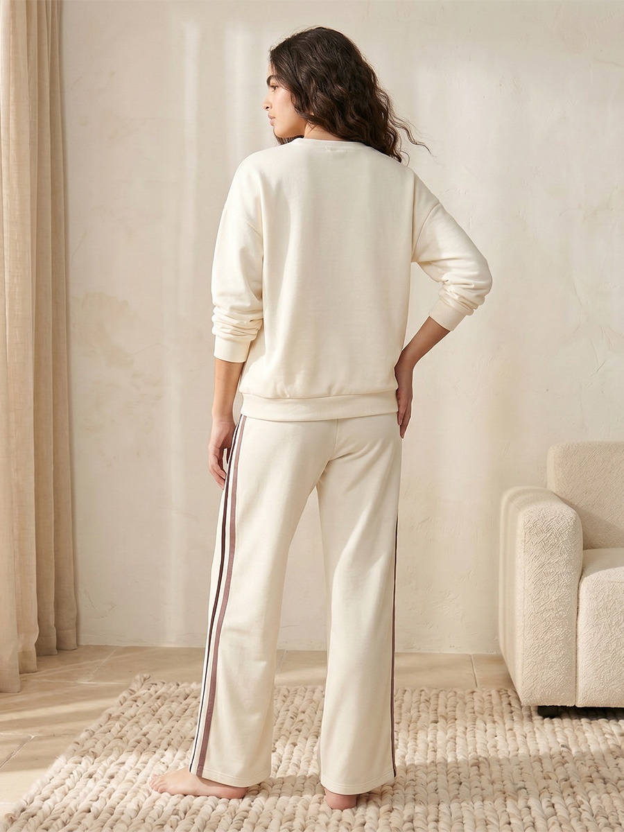 Mickey Mouse Print Sweatshirt and Pyjama Set