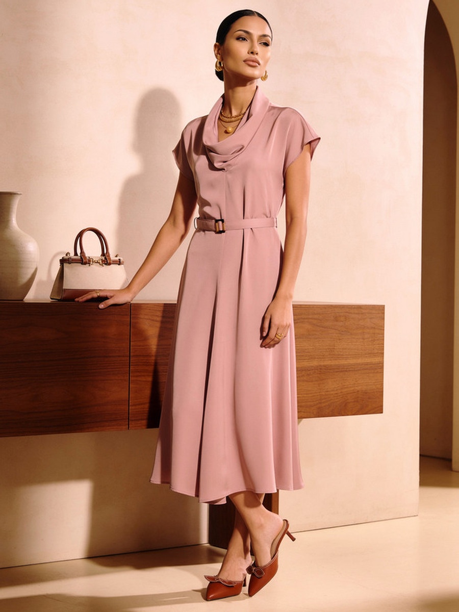 Cowl Neck Dress