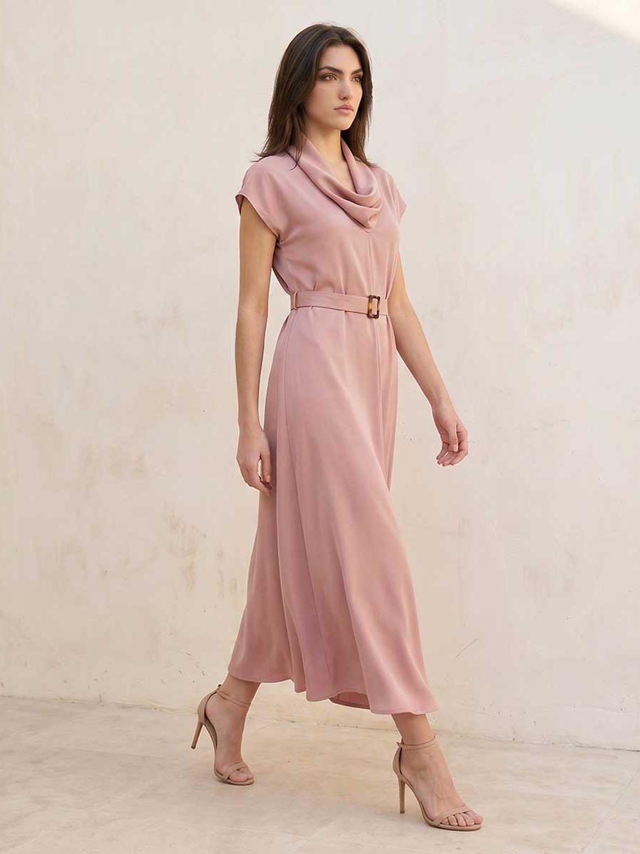 Cowl Neck Dress