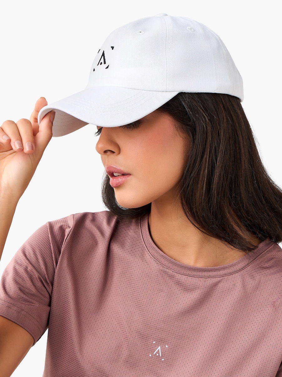 Embroidered Cap with Buckled Strap Closure