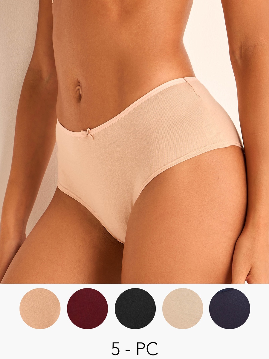 Set of 5 - Briefs with Bow Accent