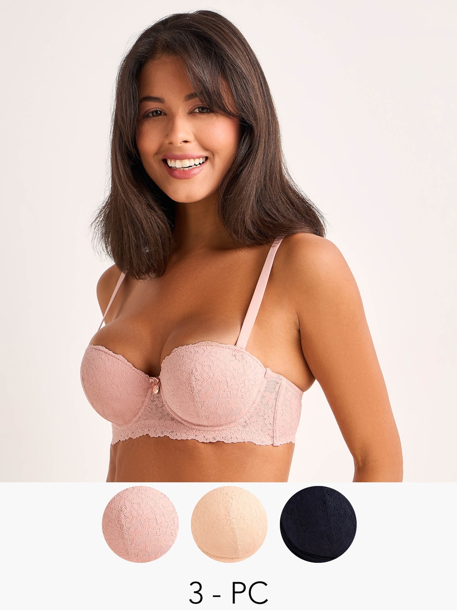 3-Pack Balconette Bra