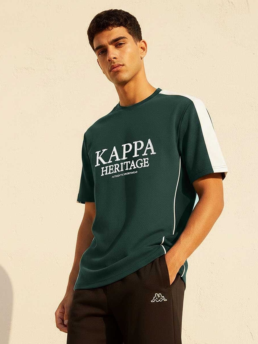 Embroidered 2 Way Stretch T-Shirt