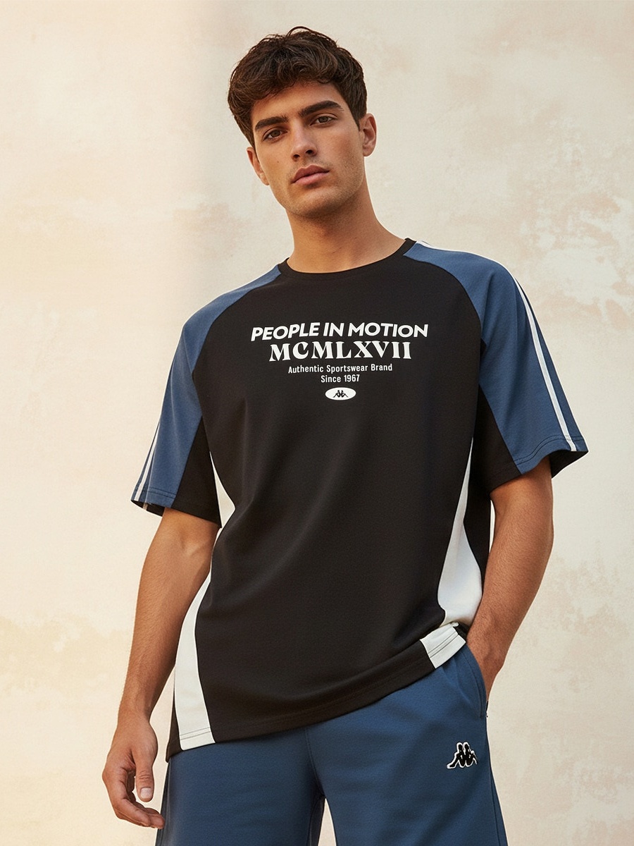 Printed 2 Way Stretch T-Shirt