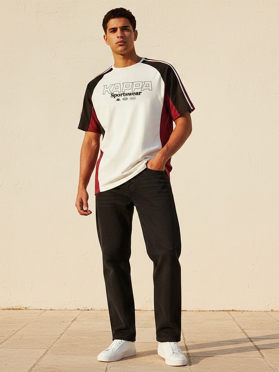 Printed 2 Way Stretch T-Shirt
