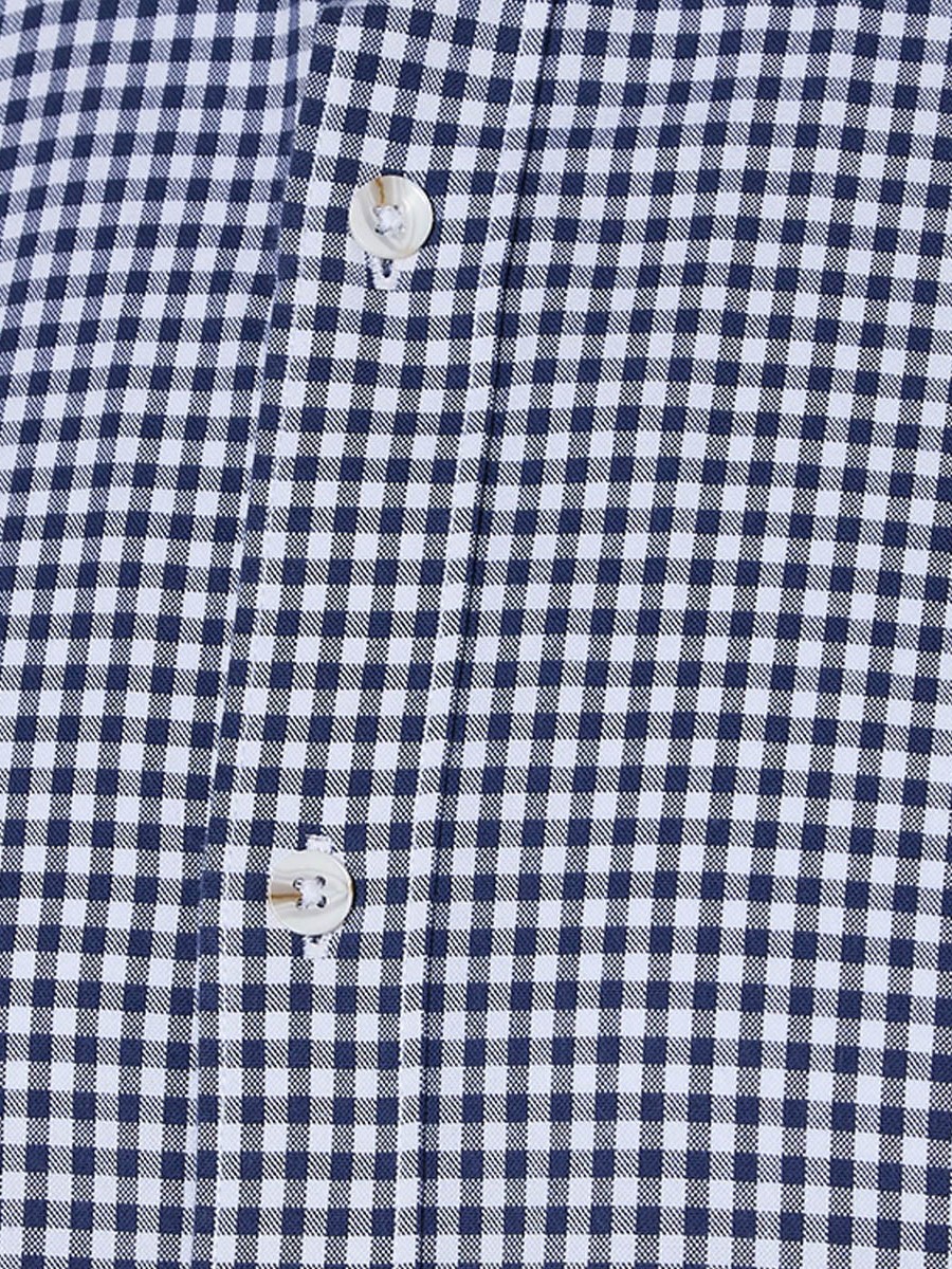 Men Regular Fit Button-Down Collar Checked Long Sleeves Shirt