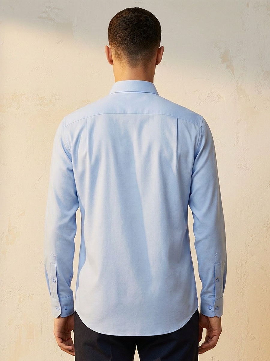 Regular Fit Collared Long Sleeves Shirt