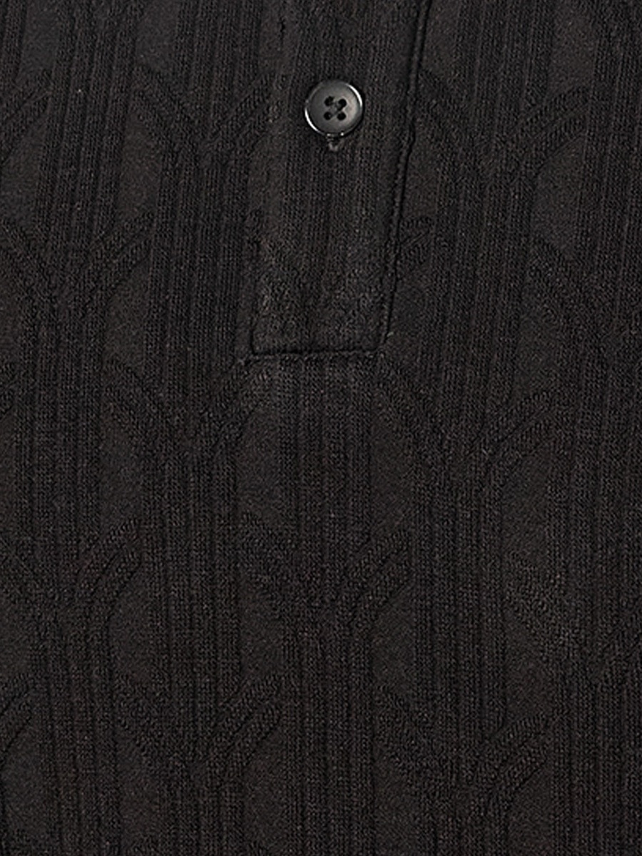 Short Sleeves Textured Polo T-Shirt
