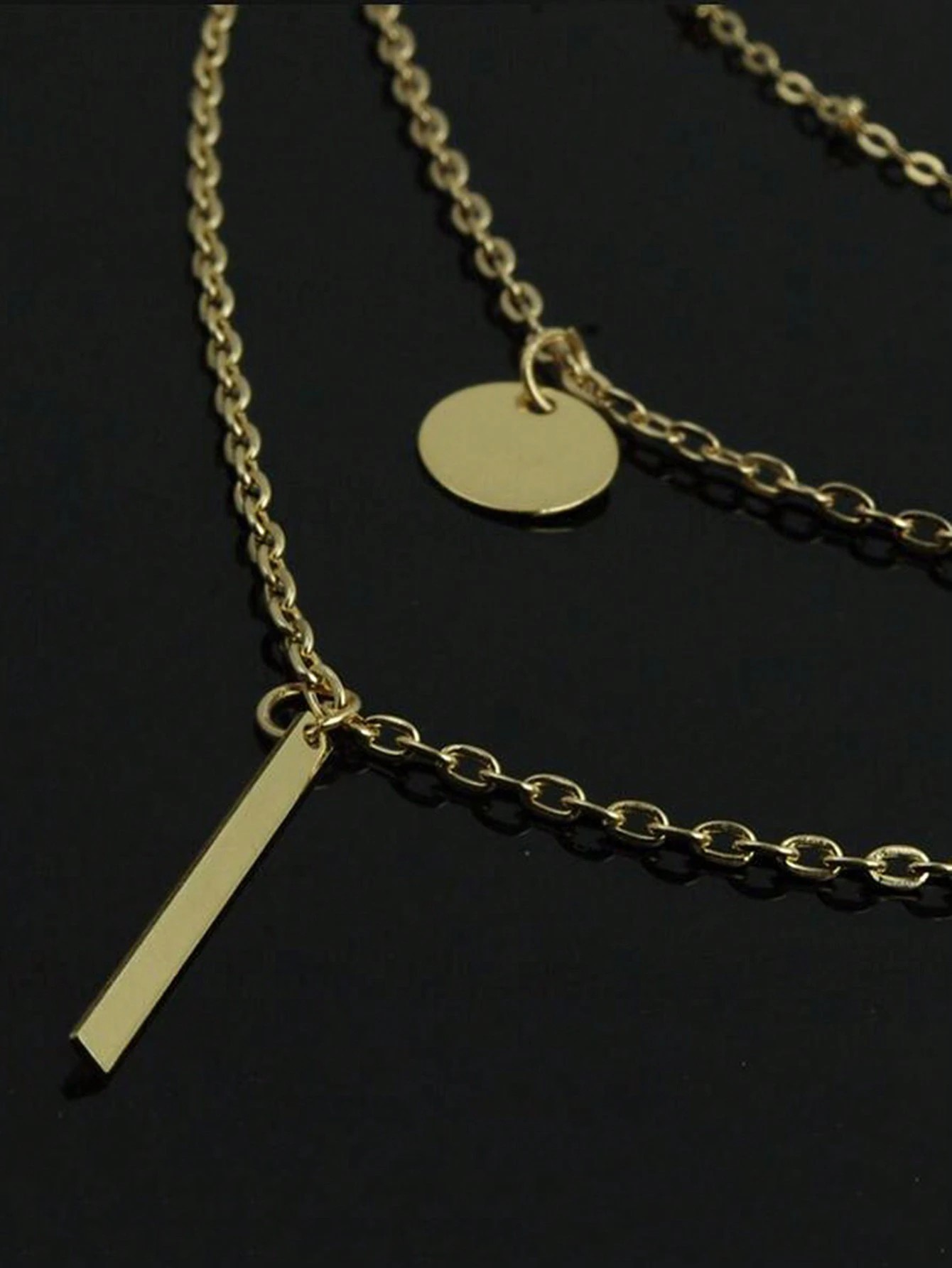 Gold Layered Necklace Set