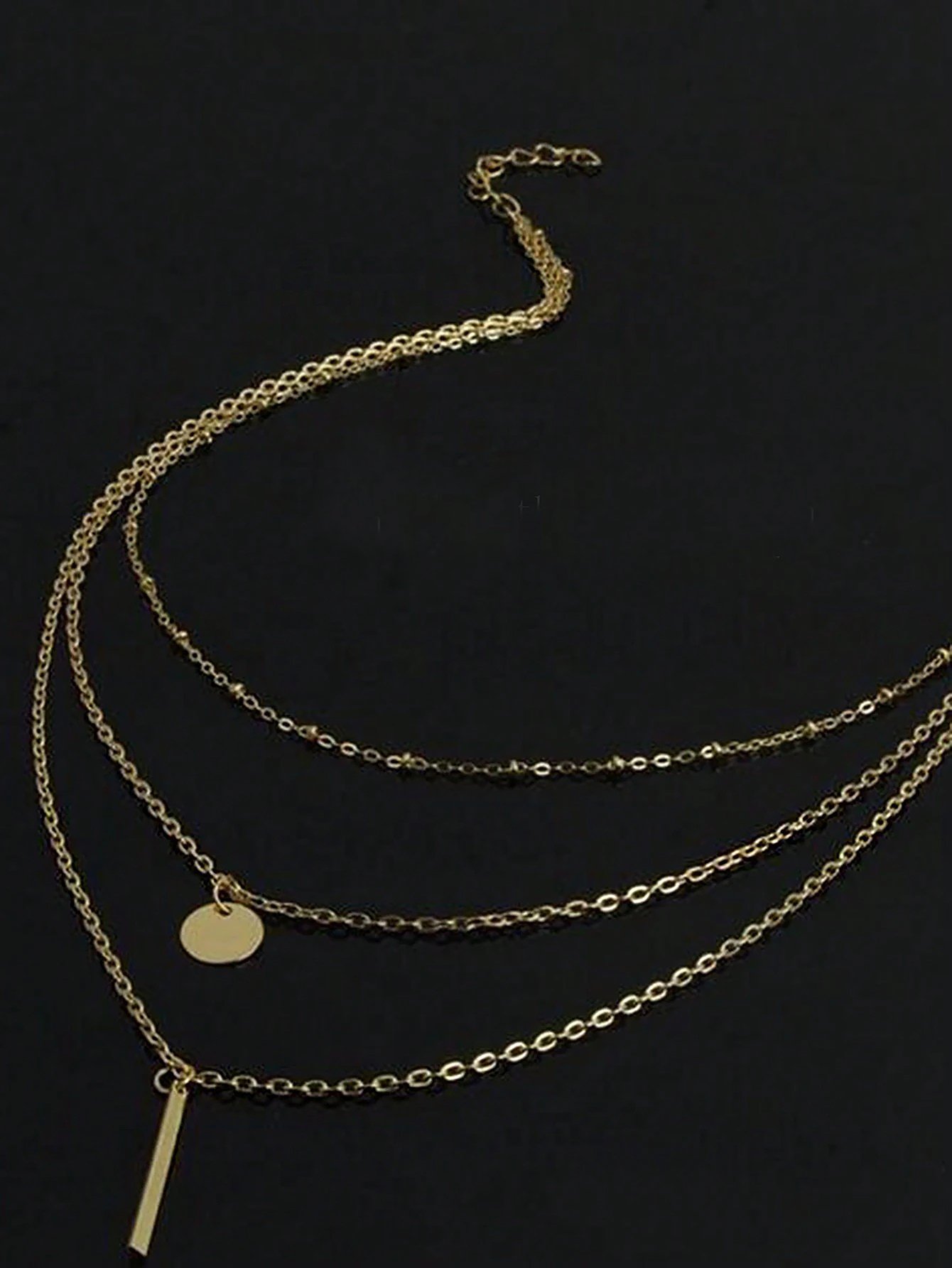 Gold Layered Necklace Set