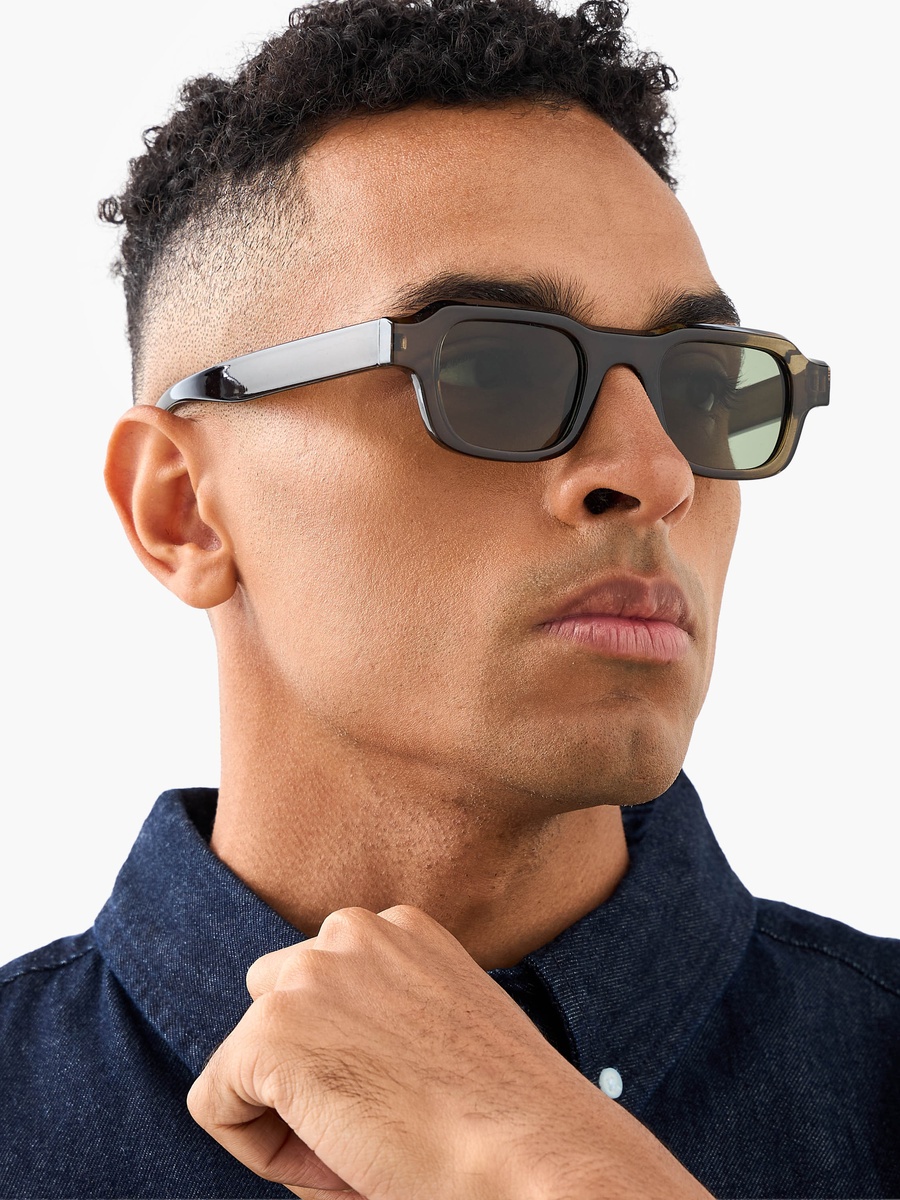 Men Black Lens Sunglasses