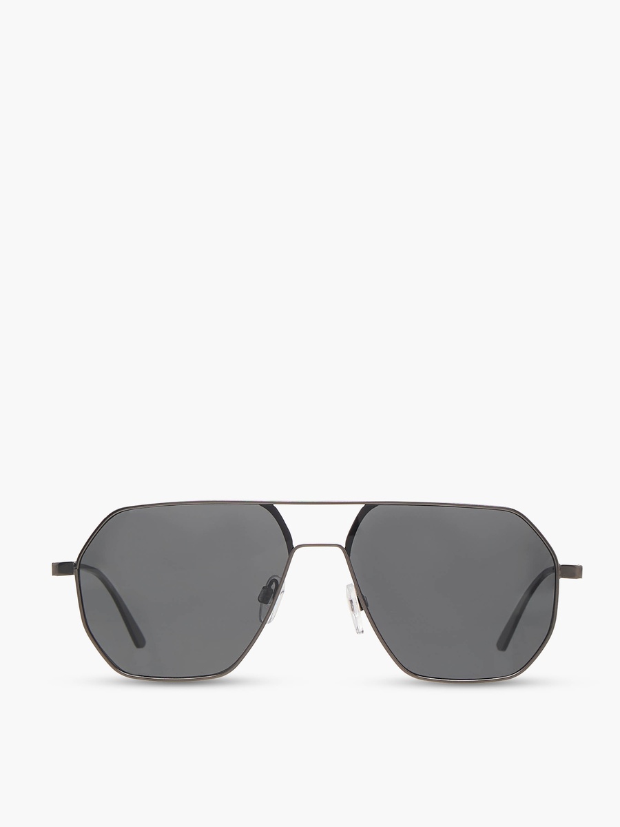 Men Aviator Grey Lens Sunglasses