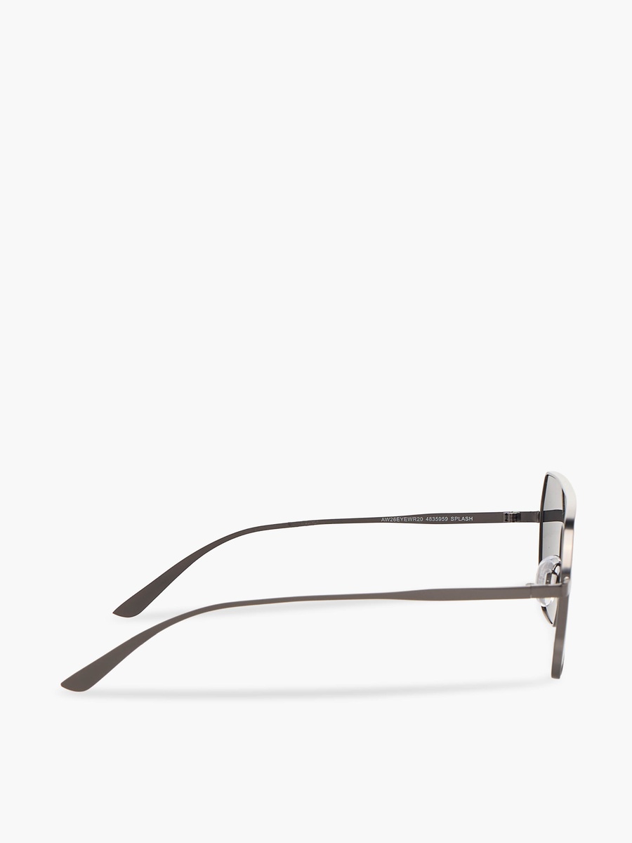 Men Aviator Grey Lens Sunglasses