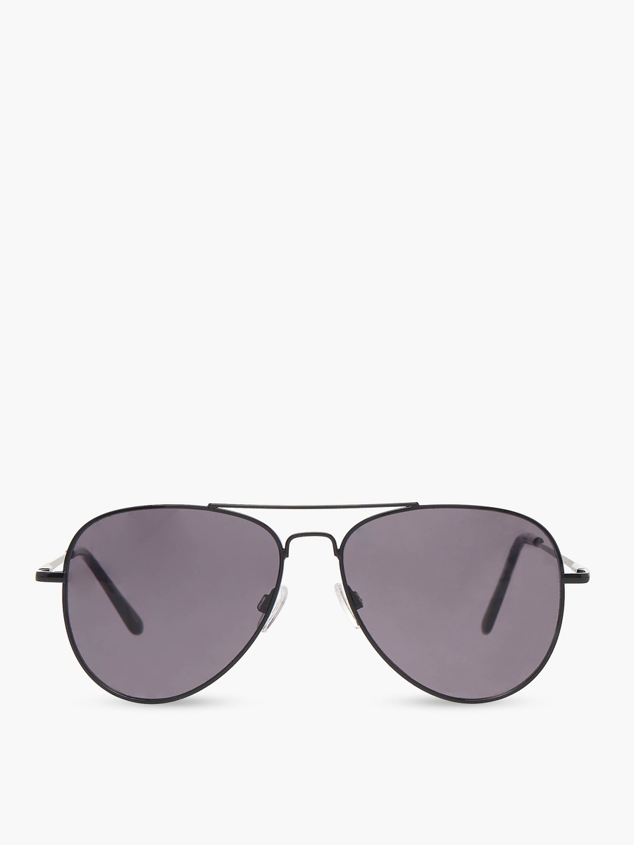 Men Aviator Grey Lens Sunglasses
