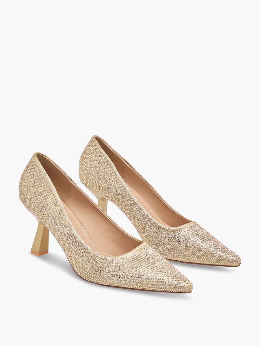 Women Flared Heel Pumps