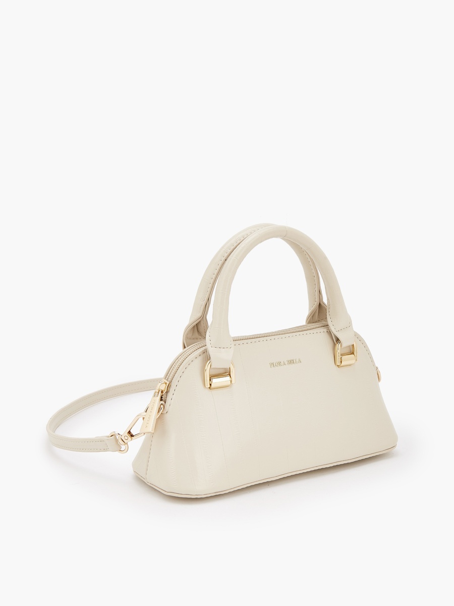 Textured Crossbody Bag with Detachable Strap