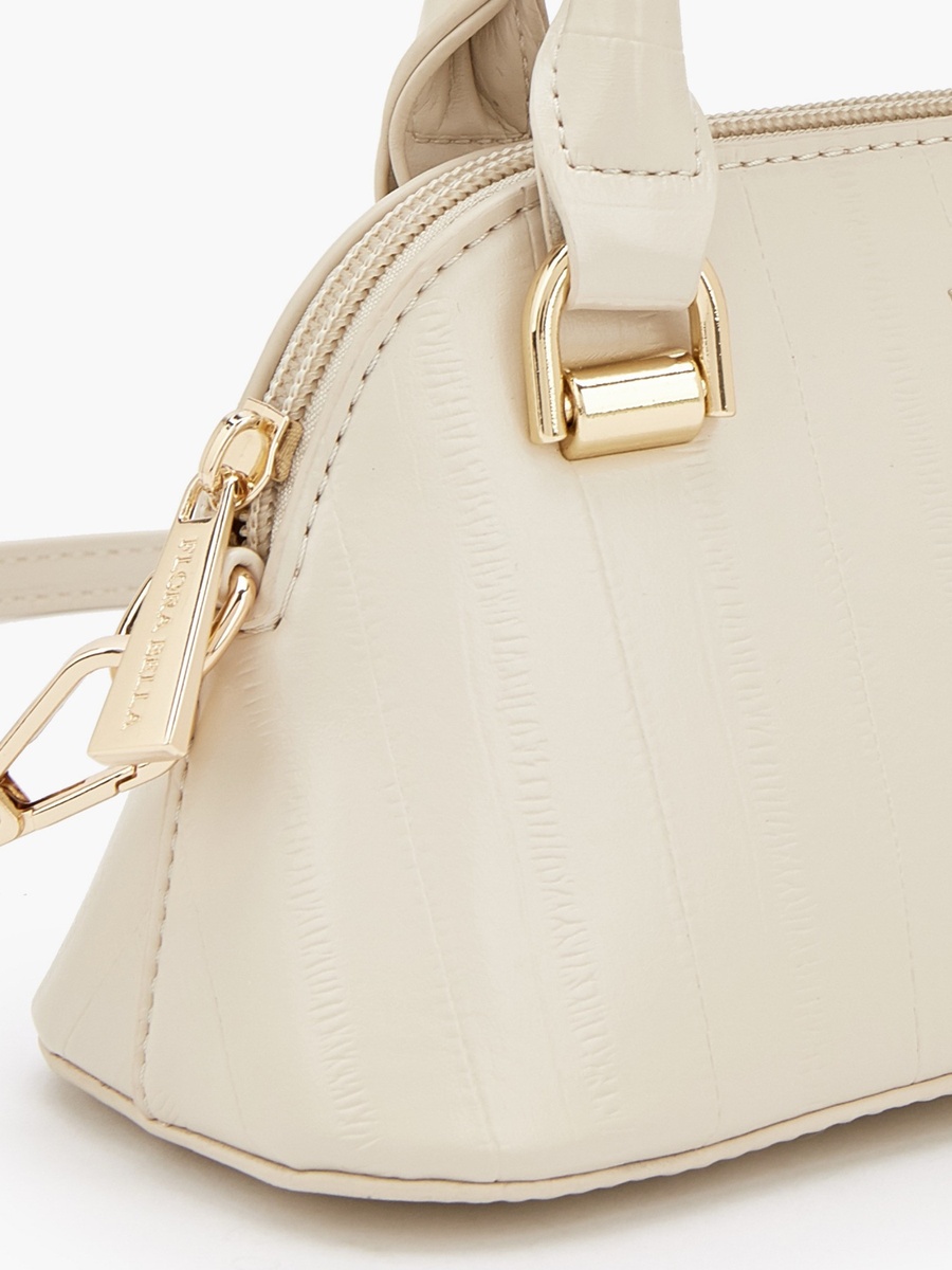 Textured Crossbody Bag with Detachable Strap