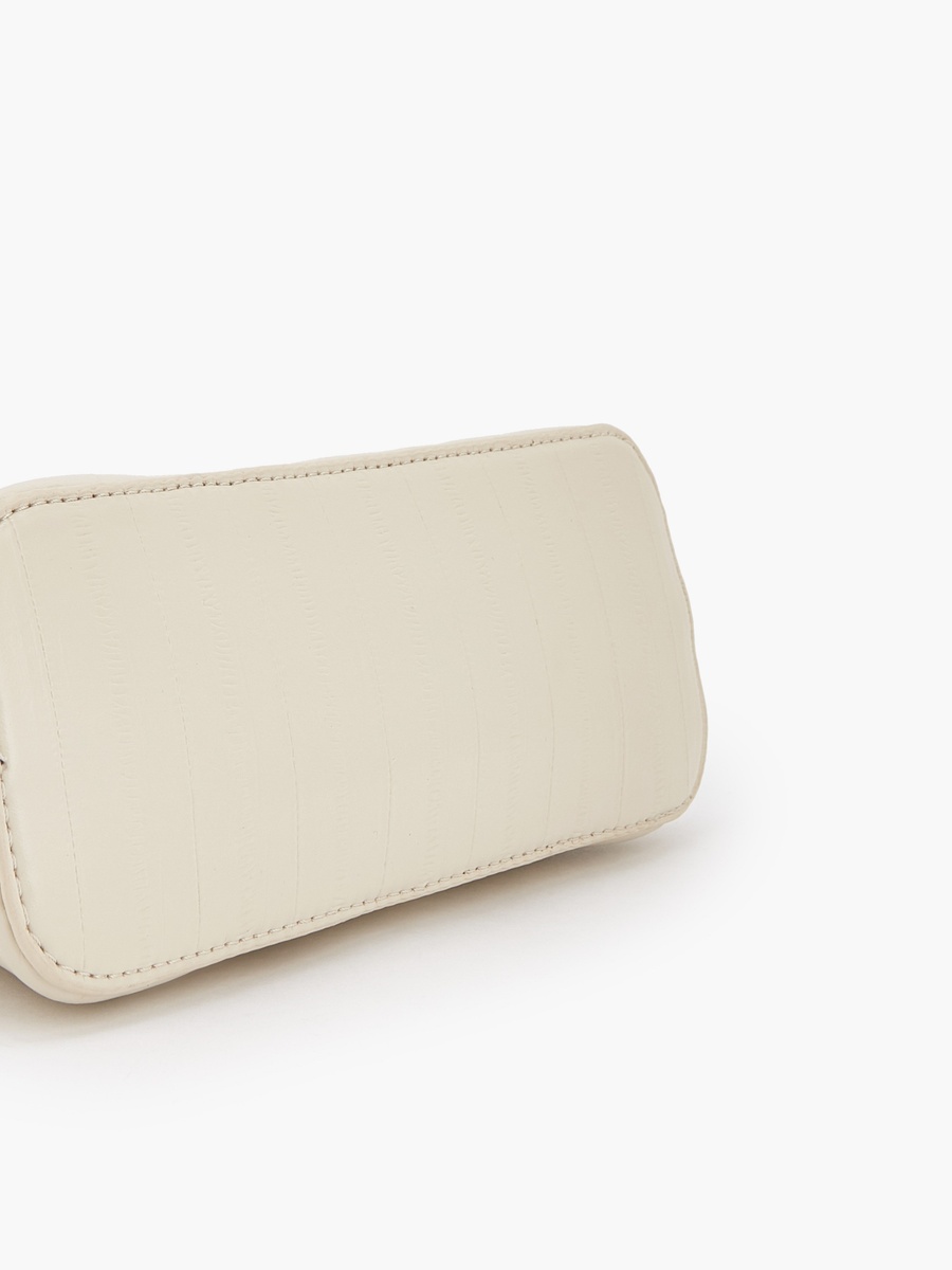 Textured Crossbody Bag with Detachable Strap