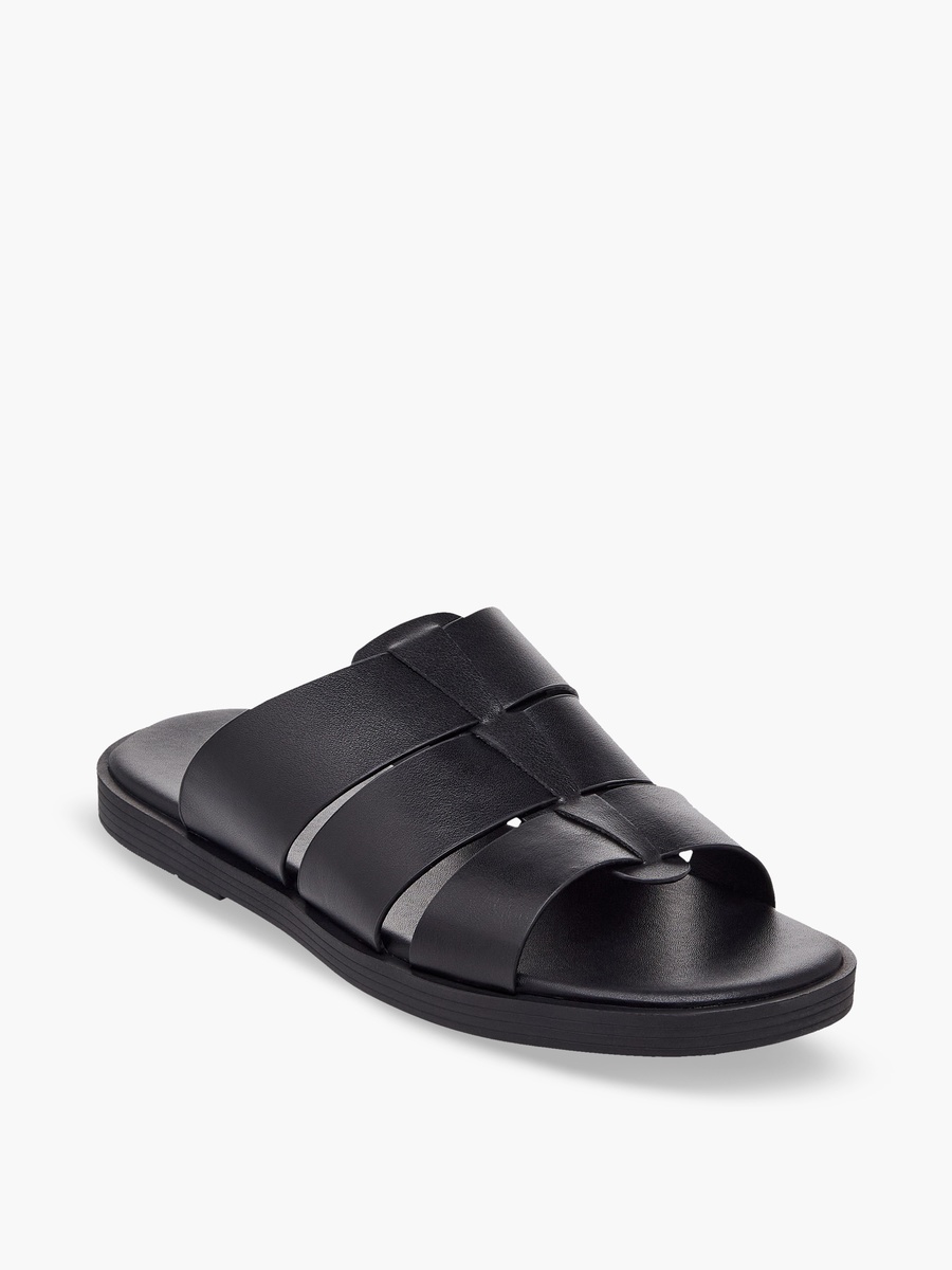 Men Slip-On Leather Comfort Sandals
