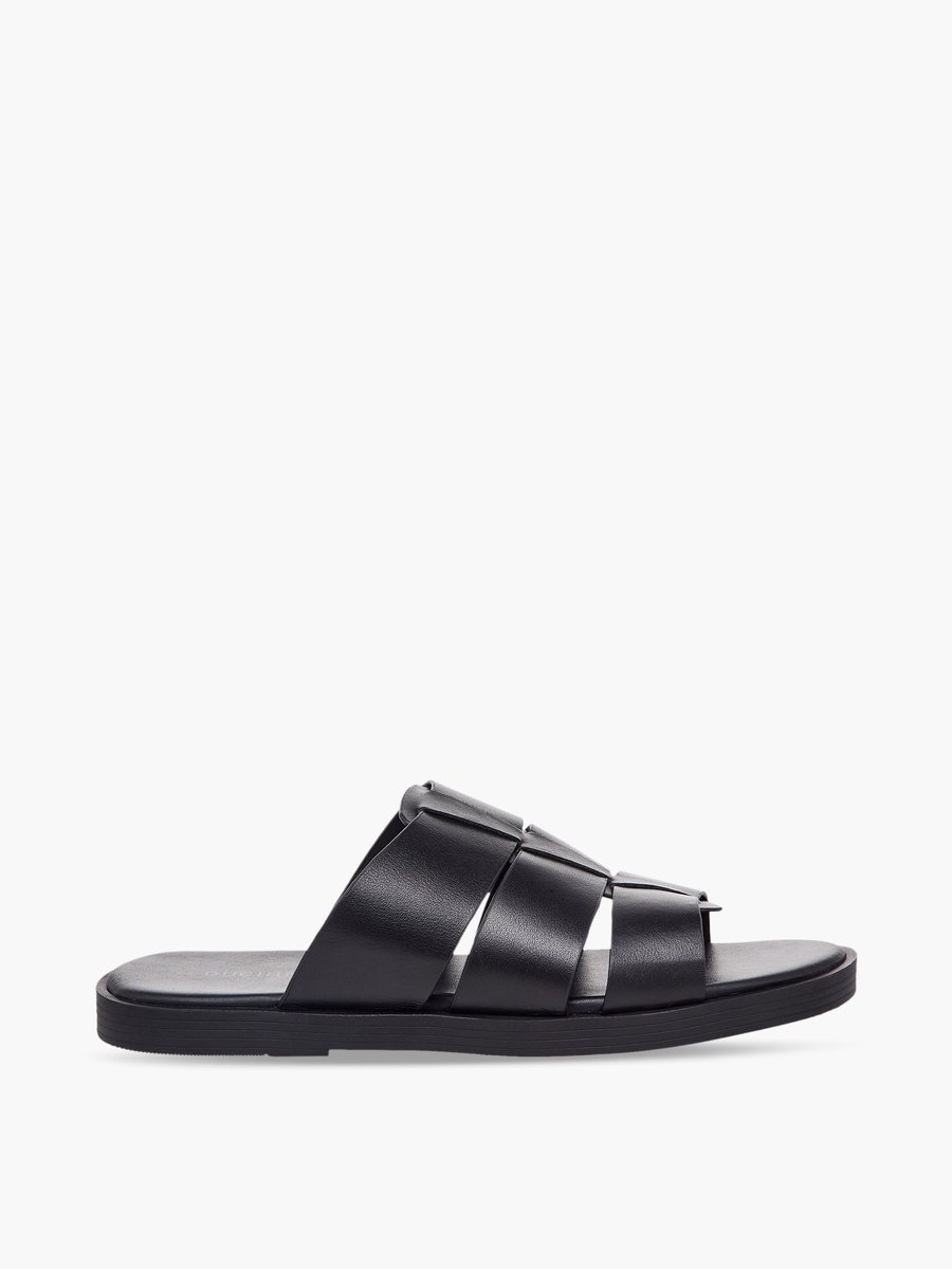Men Slip-On Leather Comfort Sandals