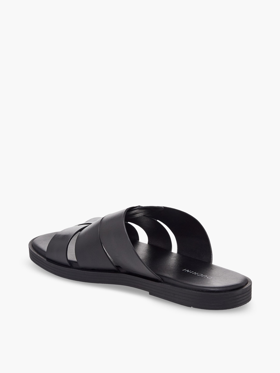 Men Slip-On Leather Comfort Sandals