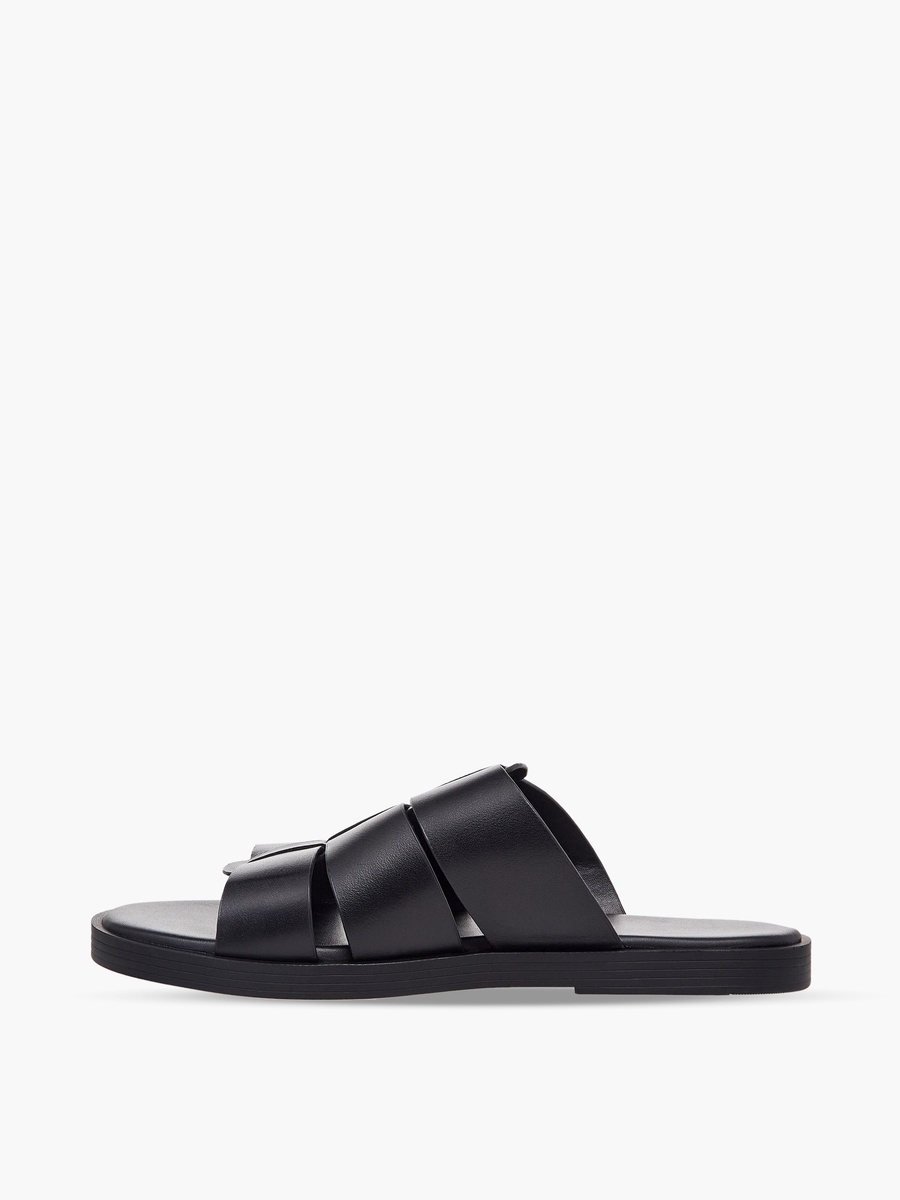 Men Slip-On Leather Comfort Sandals