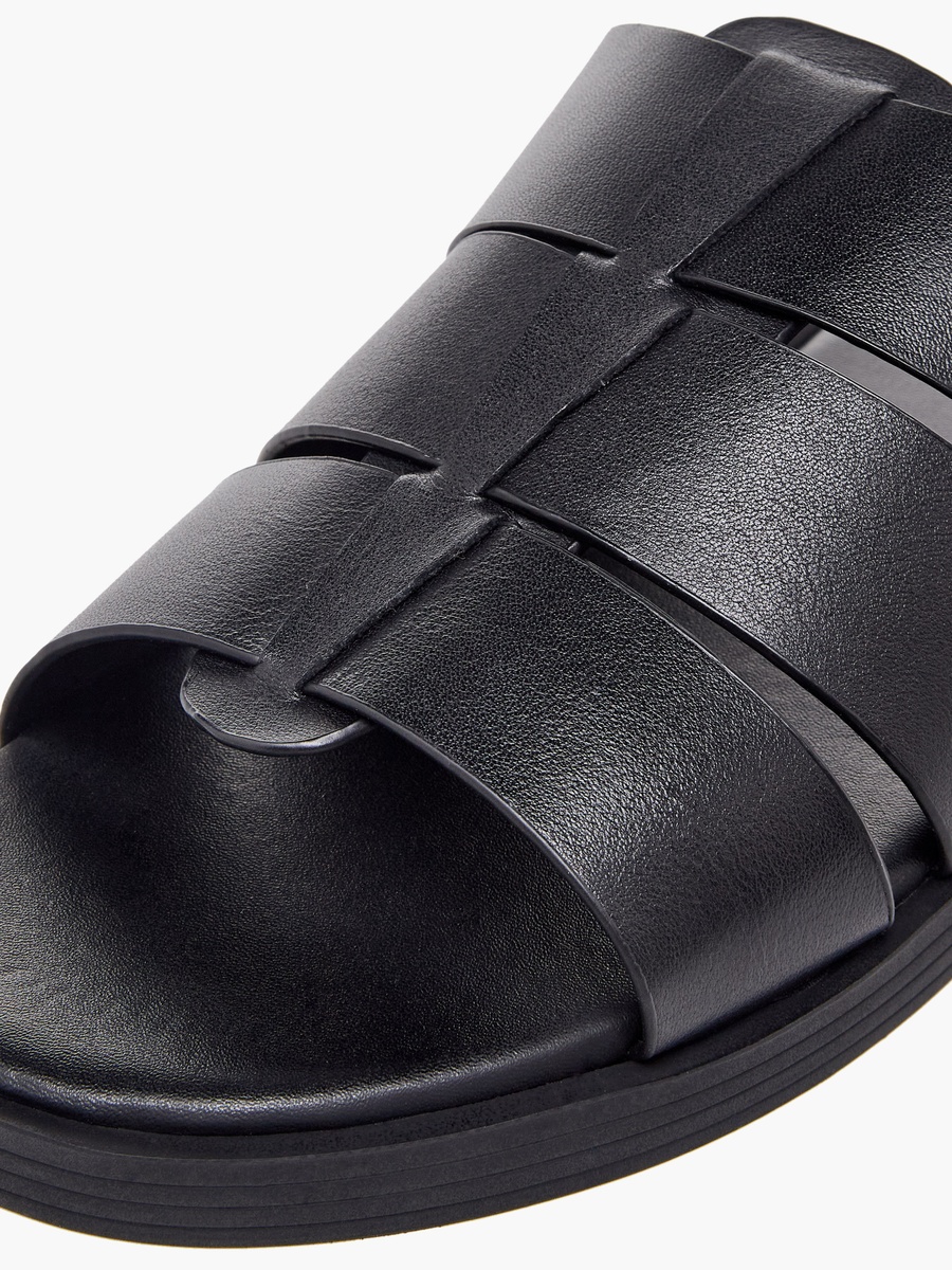 Men Slip-On Leather Comfort Sandals