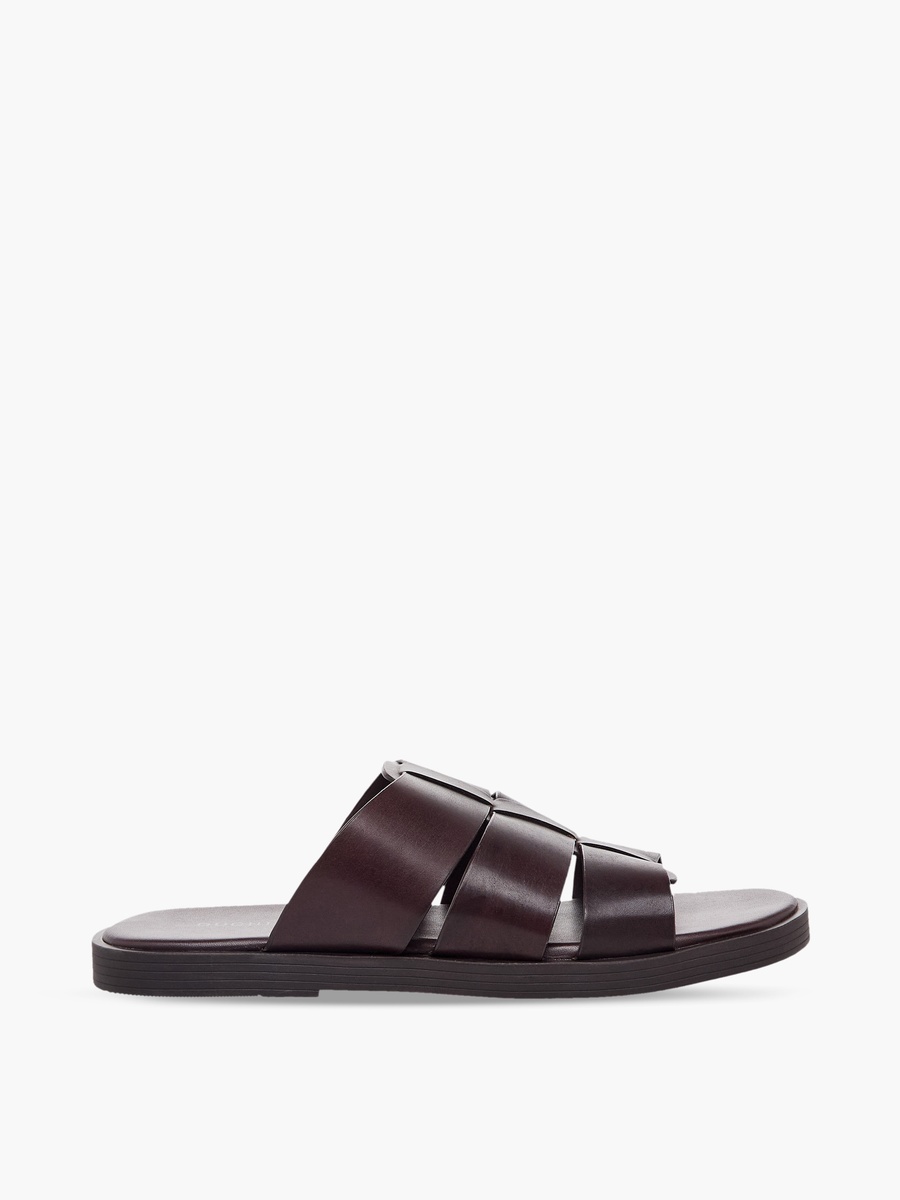 Men Slip-On Leather Comfort Sandals