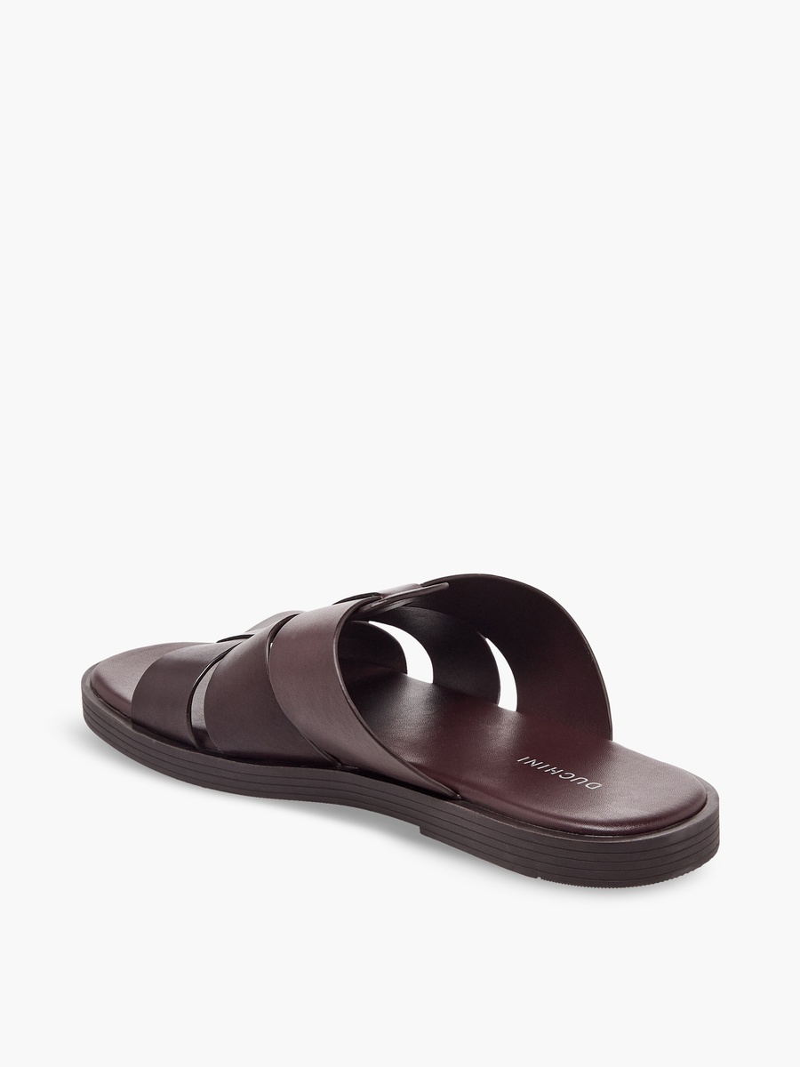 Men Slip-On Leather Comfort Sandals