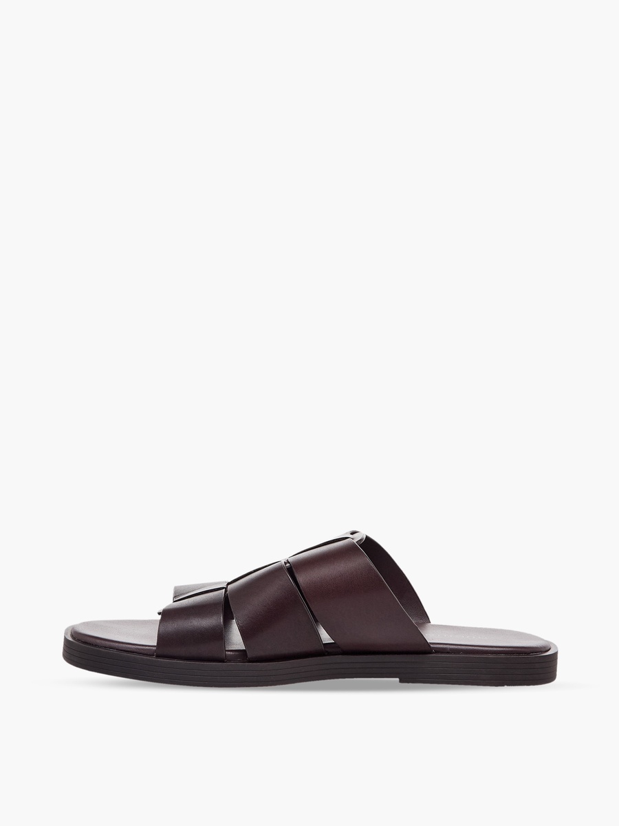 Men Slip-On Leather Comfort Sandals