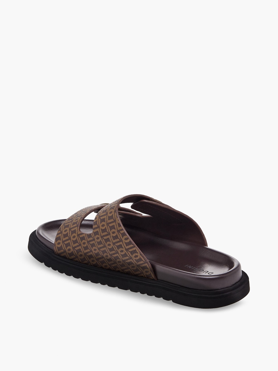 Men Monogram Print Comfort Sandals