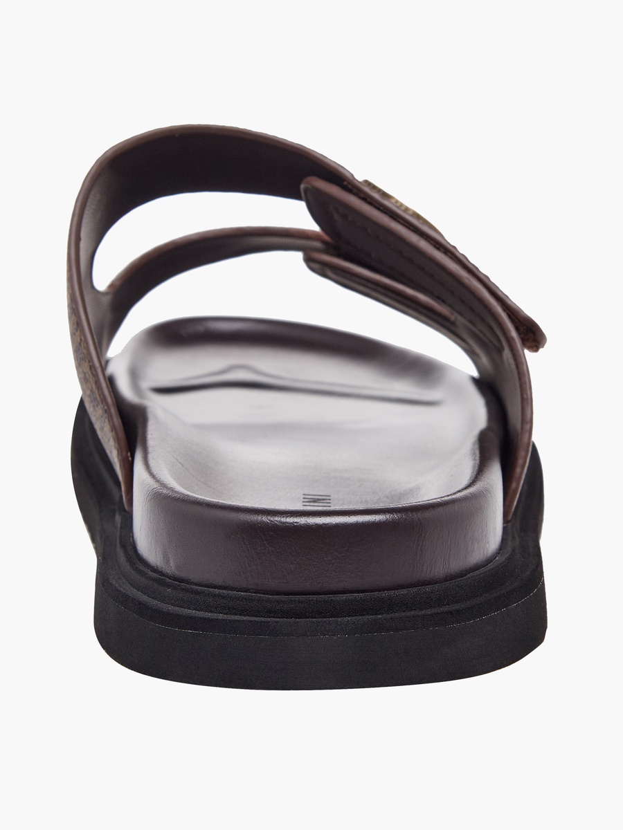 Men Monogram Print Comfort Sandals