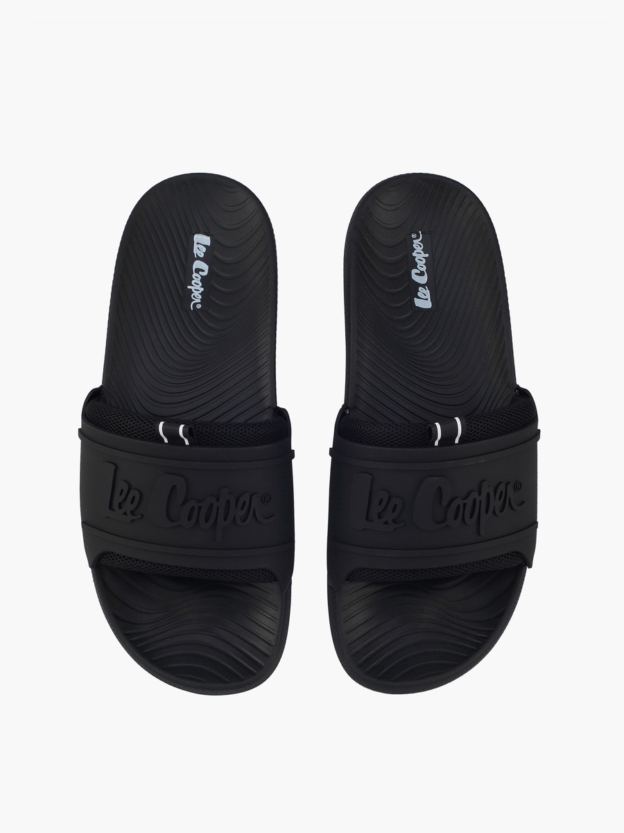 Men Embossed Slides