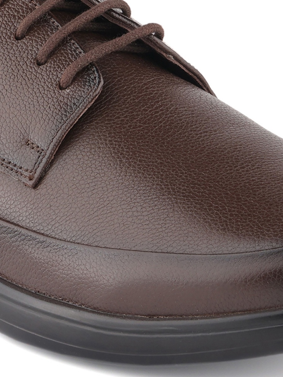 Men Genuine Leather Lace-Up Derby Shoes